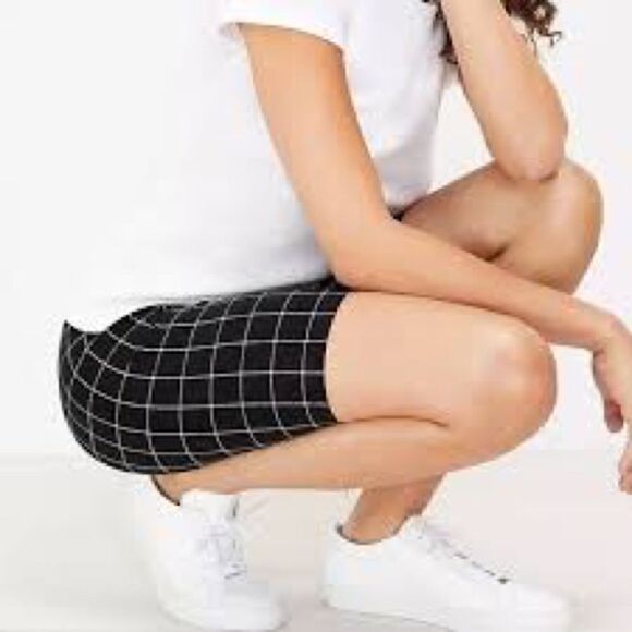 NWT Loft Sculpt Bike shorts and Plaid print size XL - Picture 2 of 15